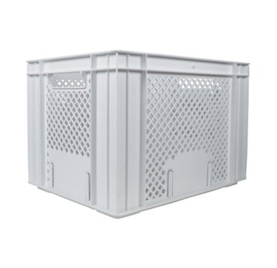 Dresco Kunststof Fietskrat - 31 Liter - Wit