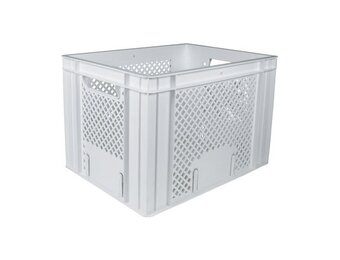 Dresco Kunststof Fietskrat - 31 Liter - Wit