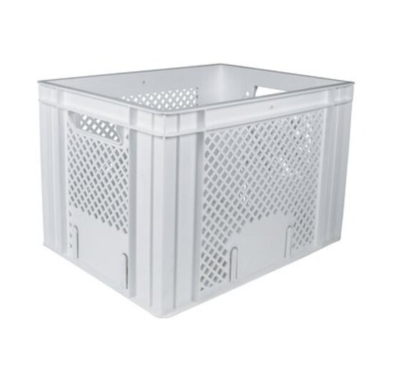 Dresco Kunststof Fietskrat - 31 Liter - Wit