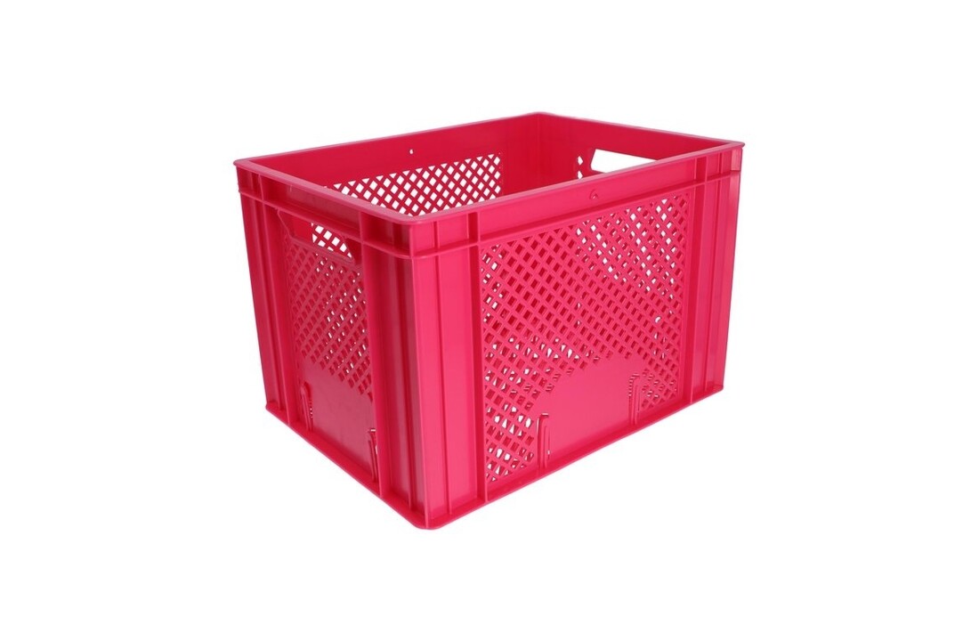 Dresco Kunststof Fietskrat - 31 Liter - Roze