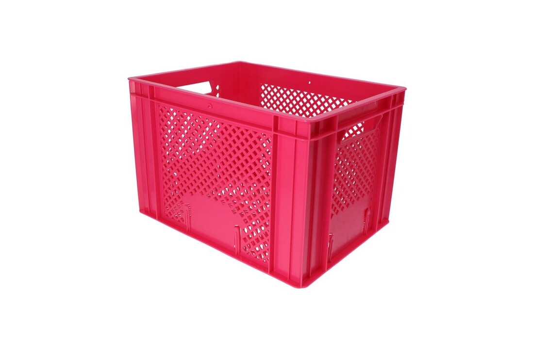 Dresco Kunststof Fietskrat - 31 Liter - Roze