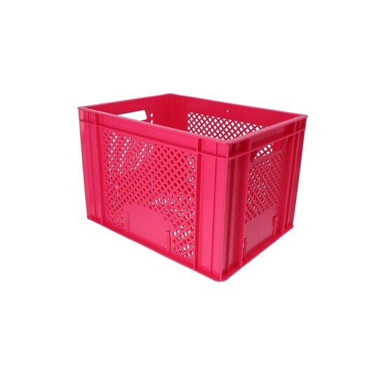 Dresco Kunststof Fietskrat - 31 Liter - Roze
