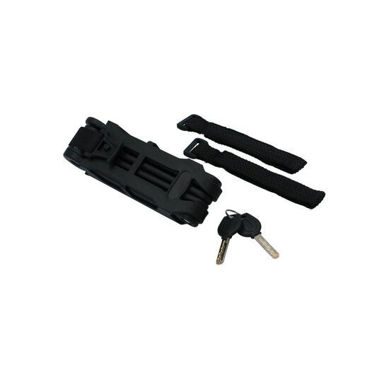 Dresco Vouwslot - 85cm - Zwart - Met Framehouder