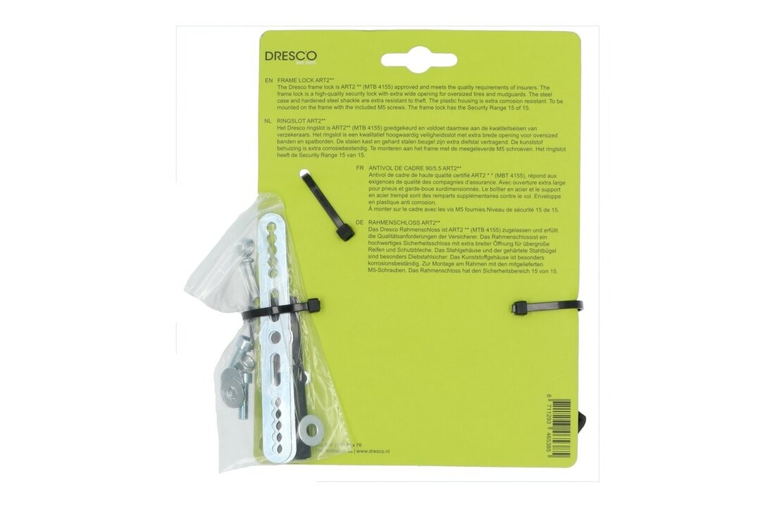 Dresco Ringslot ART2 - Zwart