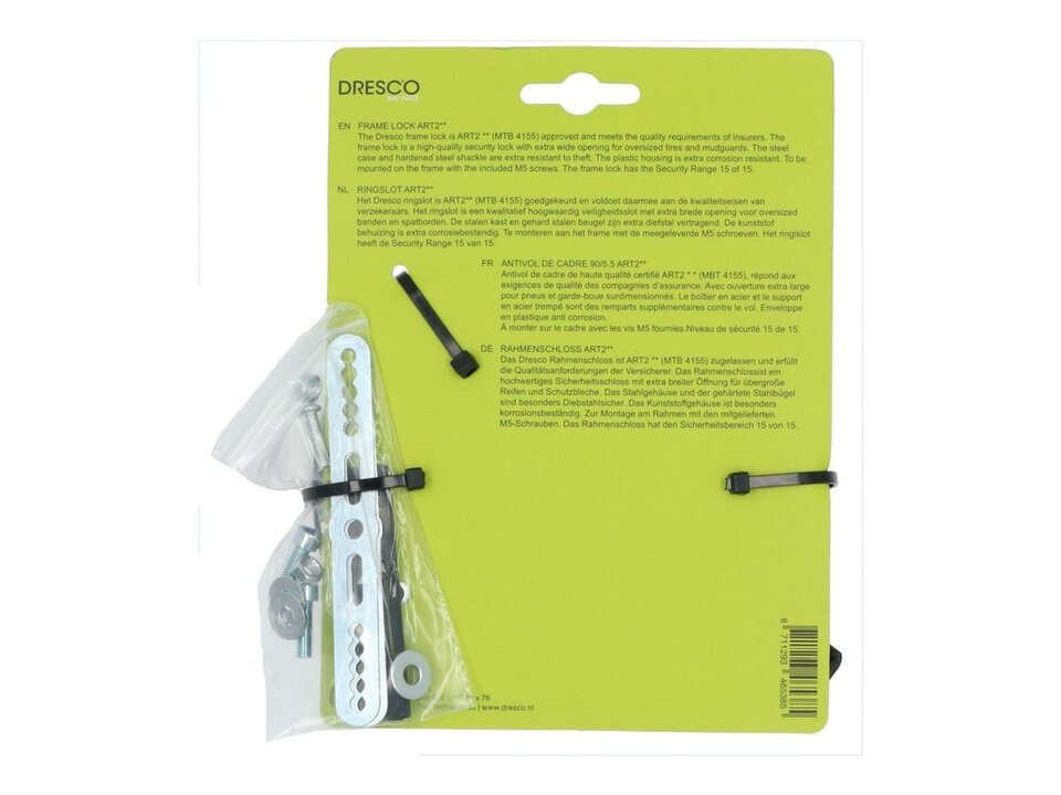 Dresco Ringslot ART2 - Zwart