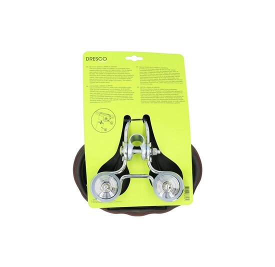 Dresco Drifter Fietszadel Urban XL - Bruin - Unisex