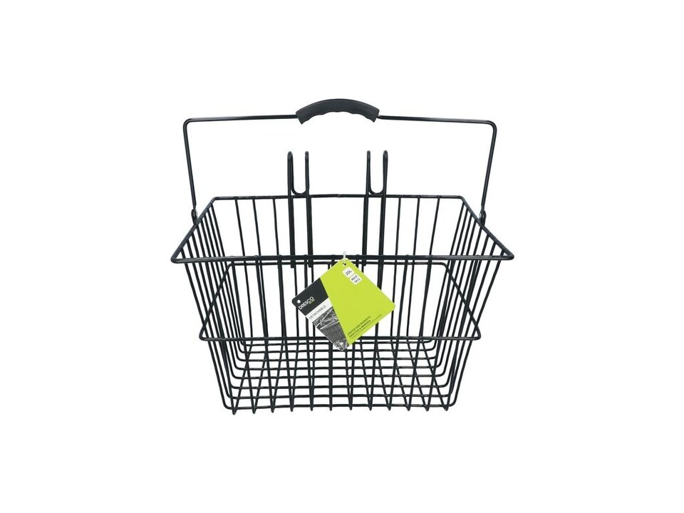 Dresco Stalen Fietsmand - 20 Liter - Zwart