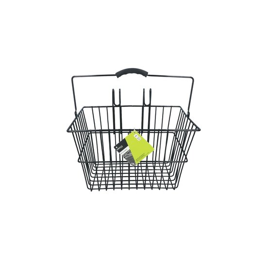 Dresco Stalen Fietsmand - 20 Liter - Zwart