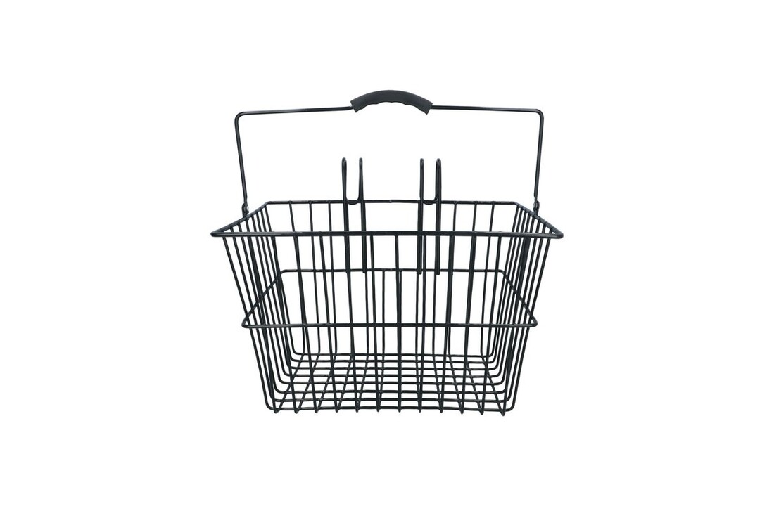 Dresco Stalen Fietsmand - 20 Liter - Zwart