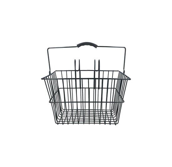 Dresco Stalen Fietsmand - 20 Liter - Zwart