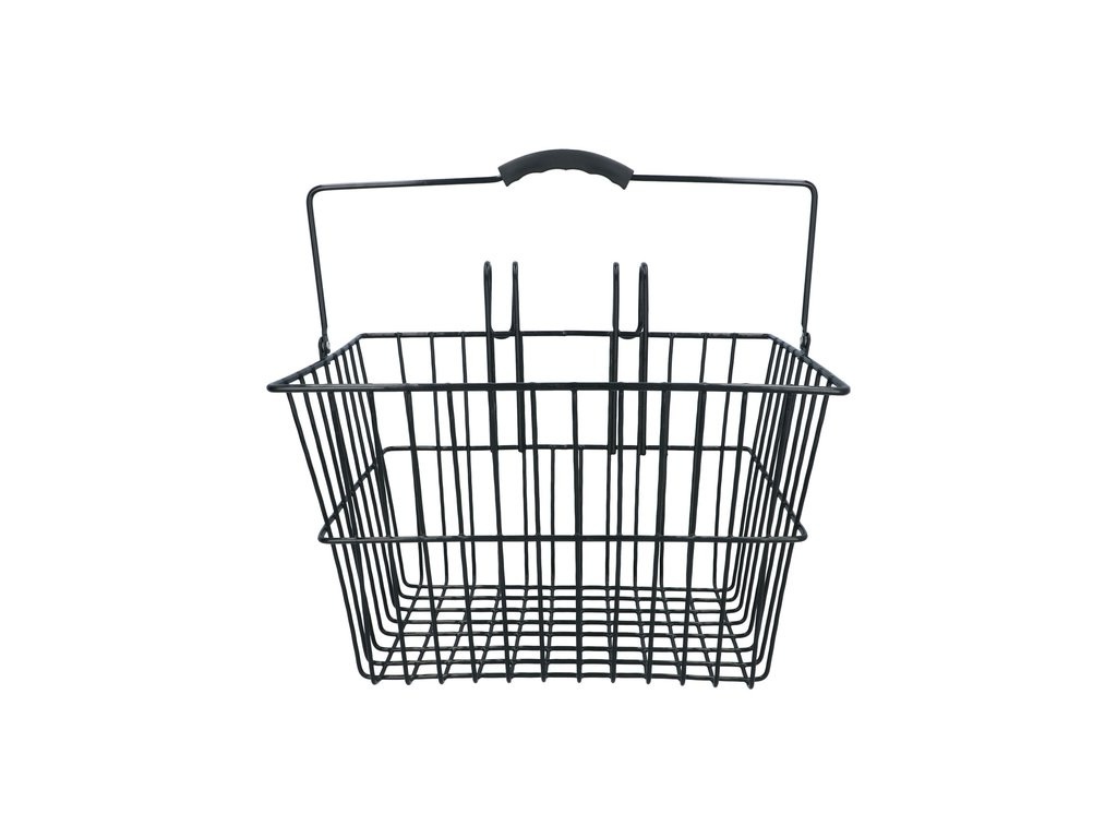 Dresco Stalen Fietsmand - 20 Liter - Zwart