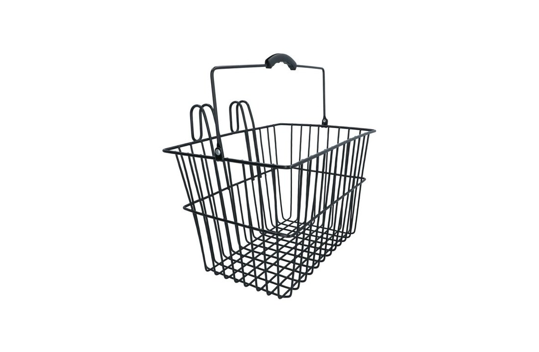 Dresco Stalen Fietsmand - 20 Liter - Zwart