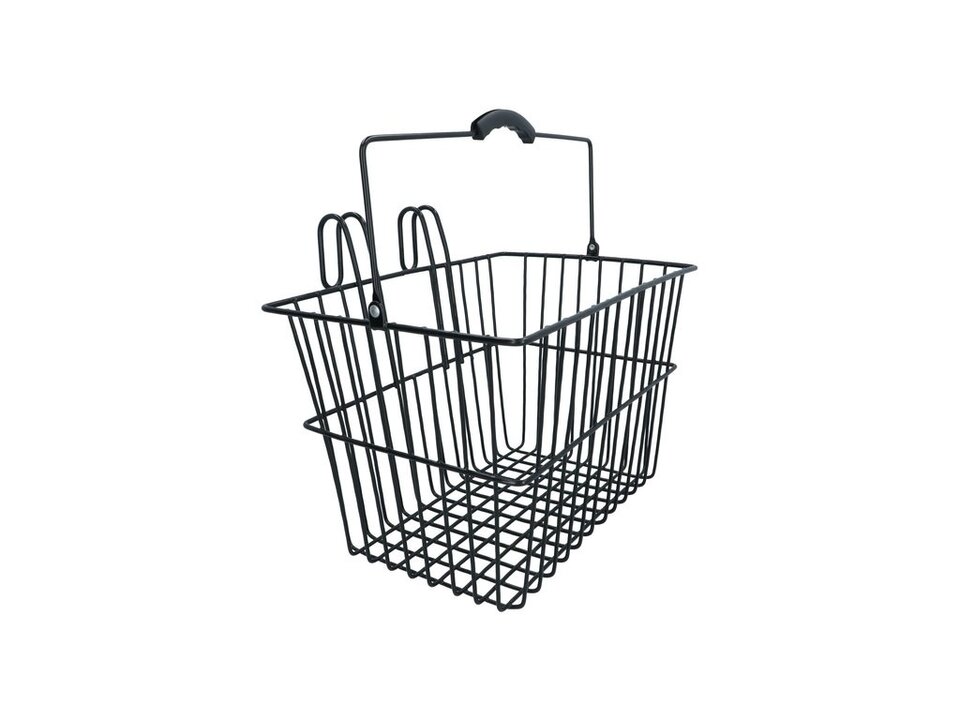 Dresco Stalen Fietsmand - 20 Liter - Zwart