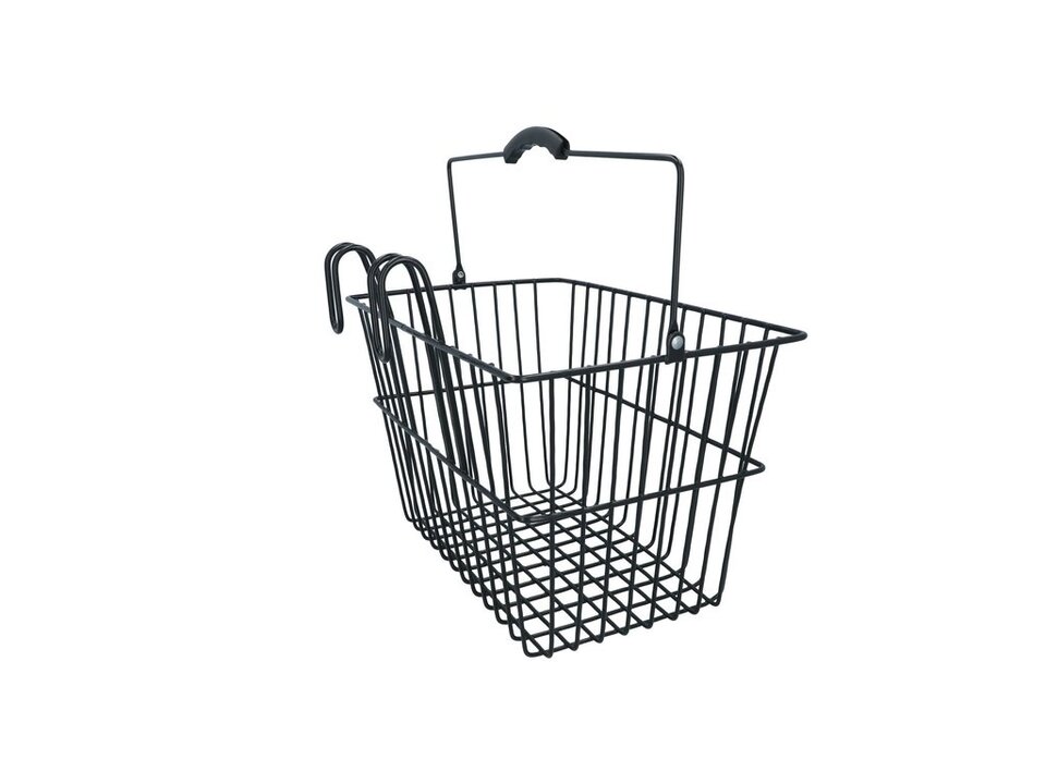 Dresco Stalen Fietsmand - 20 Liter - Zwart