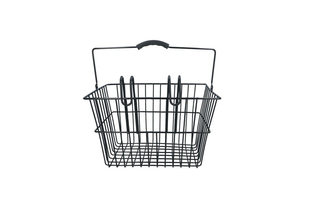 Dresco Stalen Fietsmand - 20 Liter - Zwart