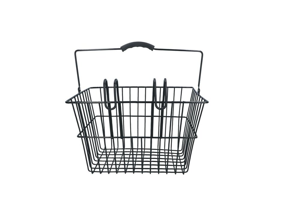 Dresco Stalen Fietsmand - 20 Liter - Zwart