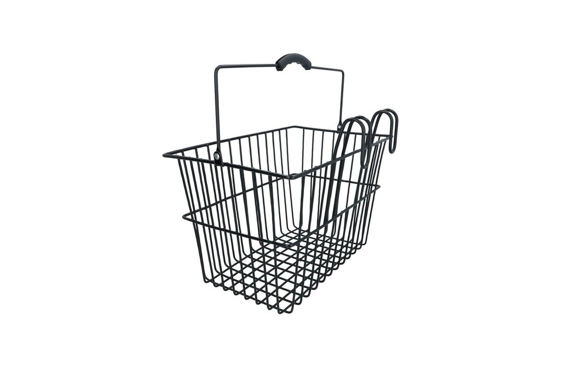 Dresco Stalen Fietsmand - 20 Liter - Zwart