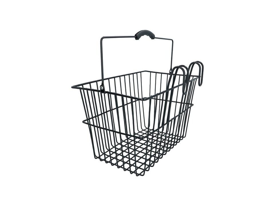 Dresco Stalen Fietsmand - 20 Liter - Zwart