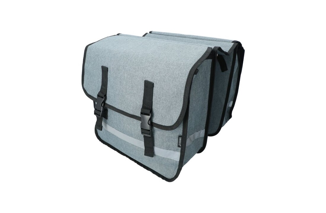 Dresco Dubbele Fietstas 36 Liter - Grijs