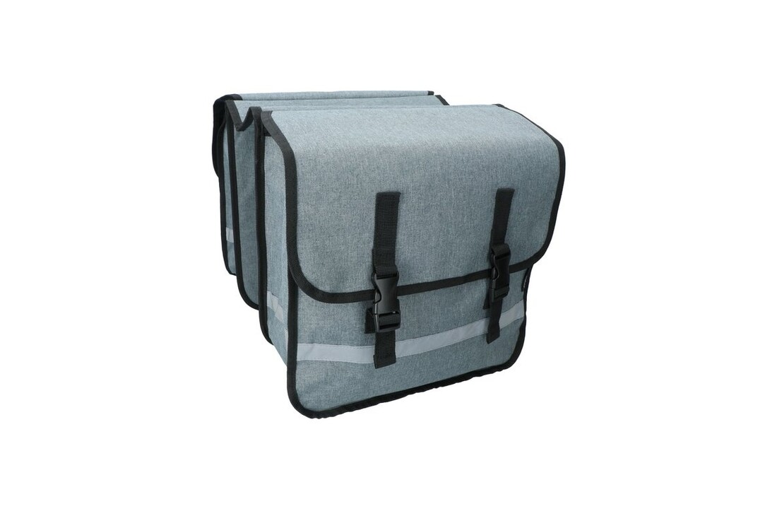 Dresco Dubbele Fietstas 36 Liter - Grijs