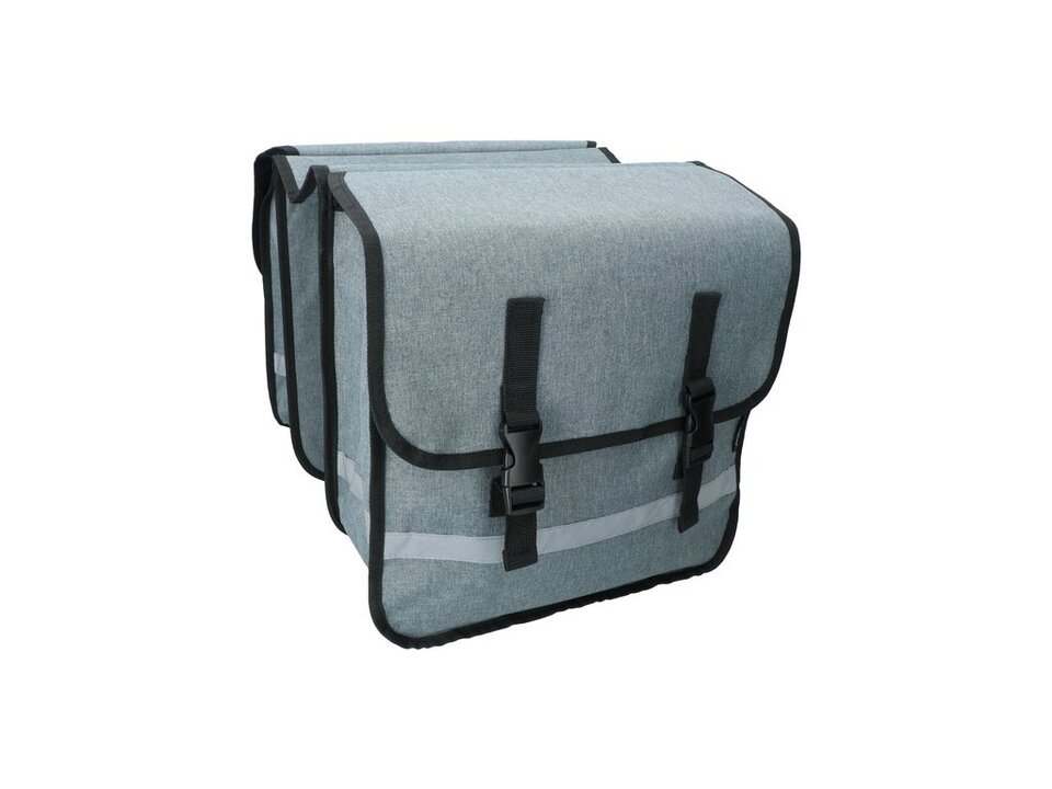 Dresco Dubbele Fietstas 36 Liter - Grijs