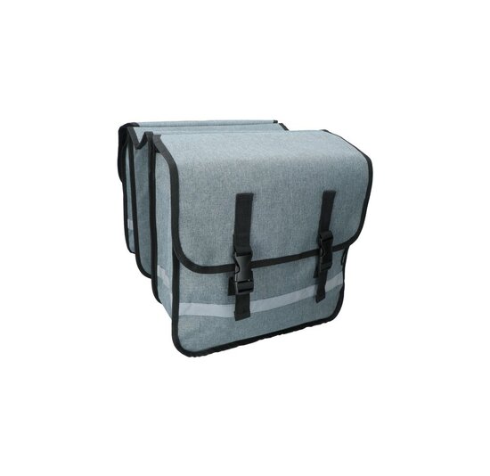 Dresco Dubbele Fietstas 36 Liter - Grijs