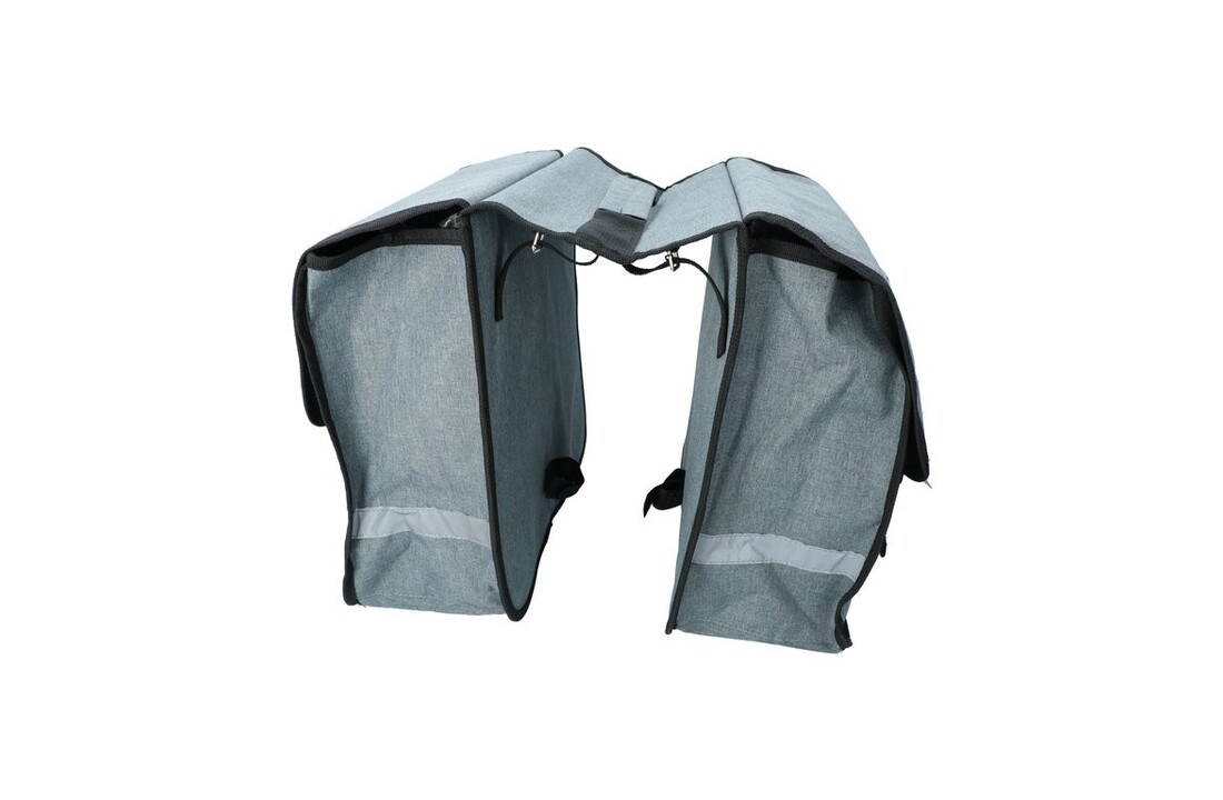 Dresco Dubbele Fietstas 36 Liter - Grijs