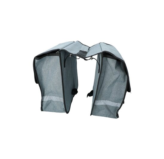 Dresco Dubbele Fietstas 36 Liter - Grijs