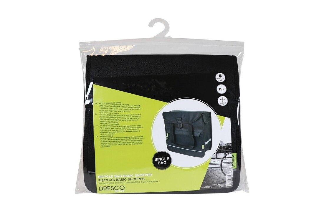 Dresco Enkele Fietstas Basic Shopper - 15L