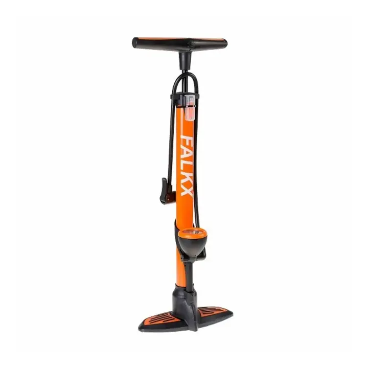 FALKX Orange Air Fietspomp - Oranje - Manometer