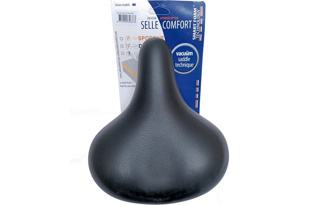 Selle Comfort Drifter Fietszadel - Zwart - Unisex