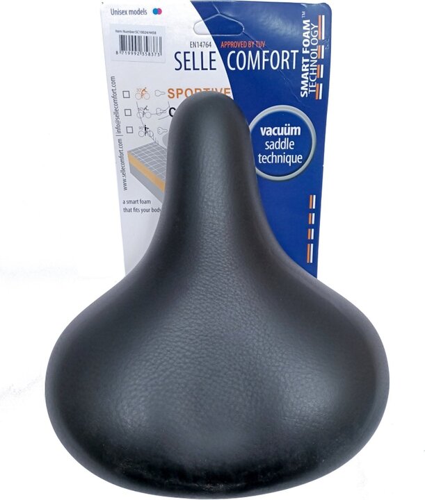 Selle Comfort Drifter Fietszadel - Zwart - Unisex