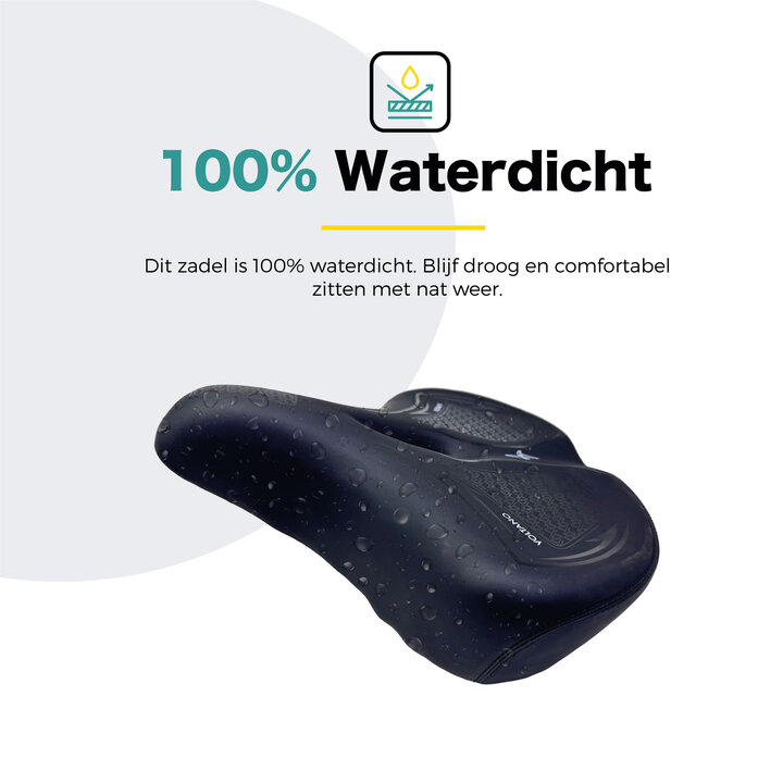 Voltano XXXL Fietszadel Cross - Zwart - Uitsparing