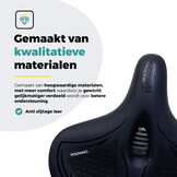 Voltano XXXL Fietszadel Cross - Zwart - Uitsparing