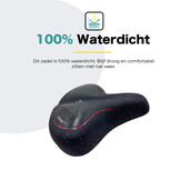 Voltano XXXL Fietszadel Stripes - Zwart / Rood
