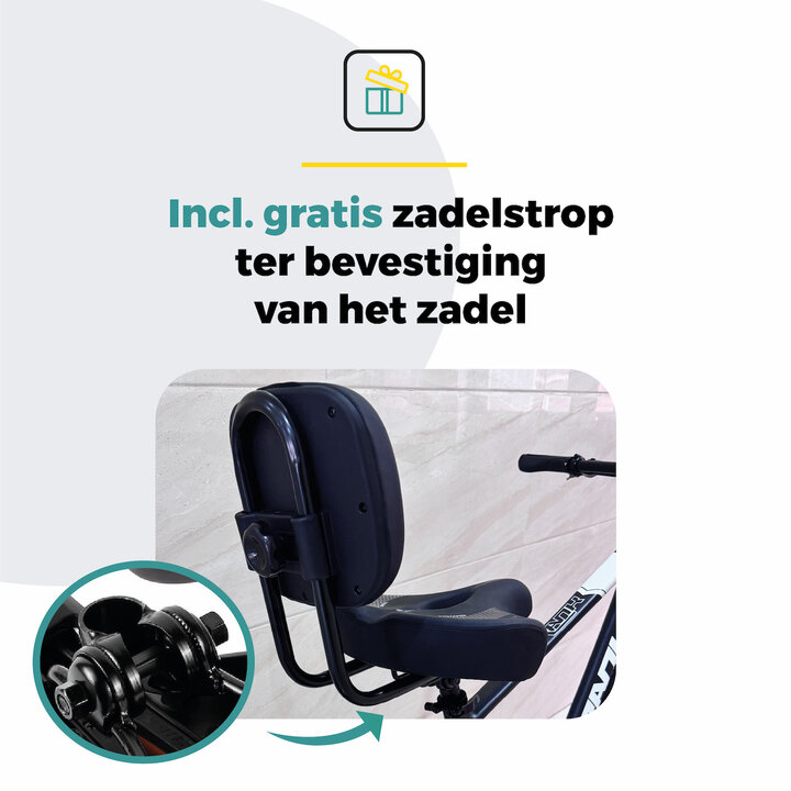 Voltano Fietszadel Relax Plus Met Rugsteun / Rugleuning - Zwart