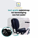 Voltano Fietszadel Relax Plus Met Rugsteun / Rugleuning - Zwart