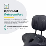 Voltano Fietszadel Relax Plus Met Rugsteun / Rugleuning - Zwart