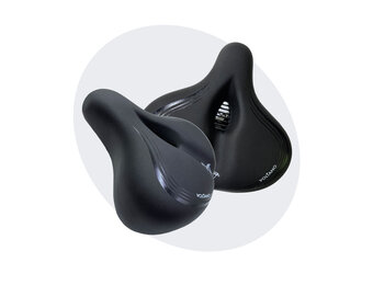 Voltano XXXL Fietszadel - Medicus - Zwart - Uitsparing