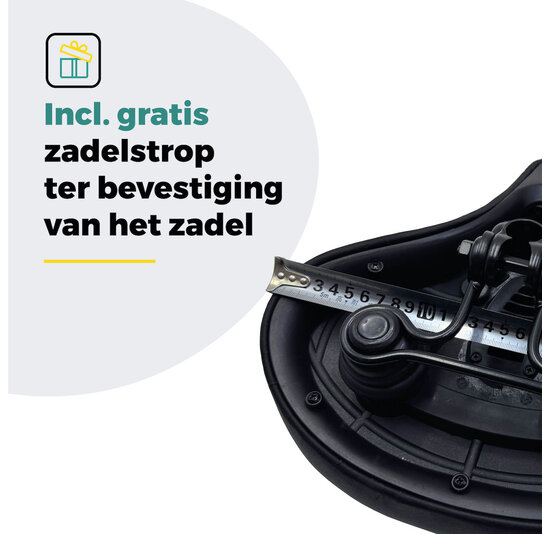 Voltano XXXL Fietszadel - Medicus - Zwart - Uitsparing