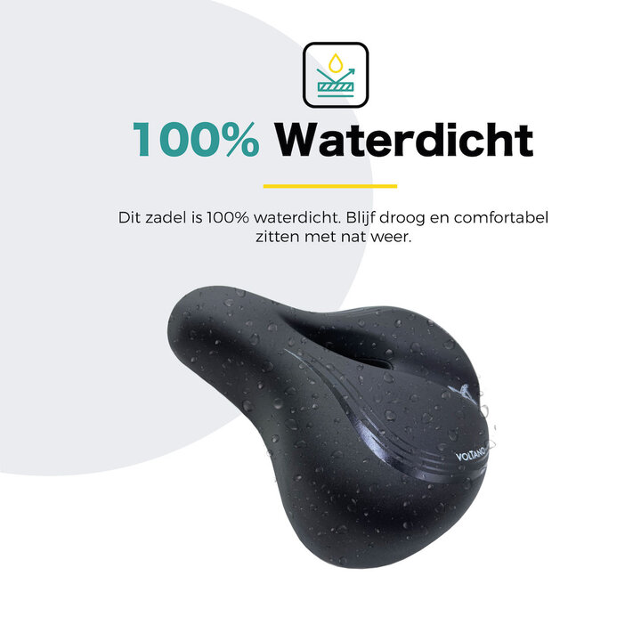 Voltano XXXL Fietszadel - Medicus - Zwart - Uitsparing