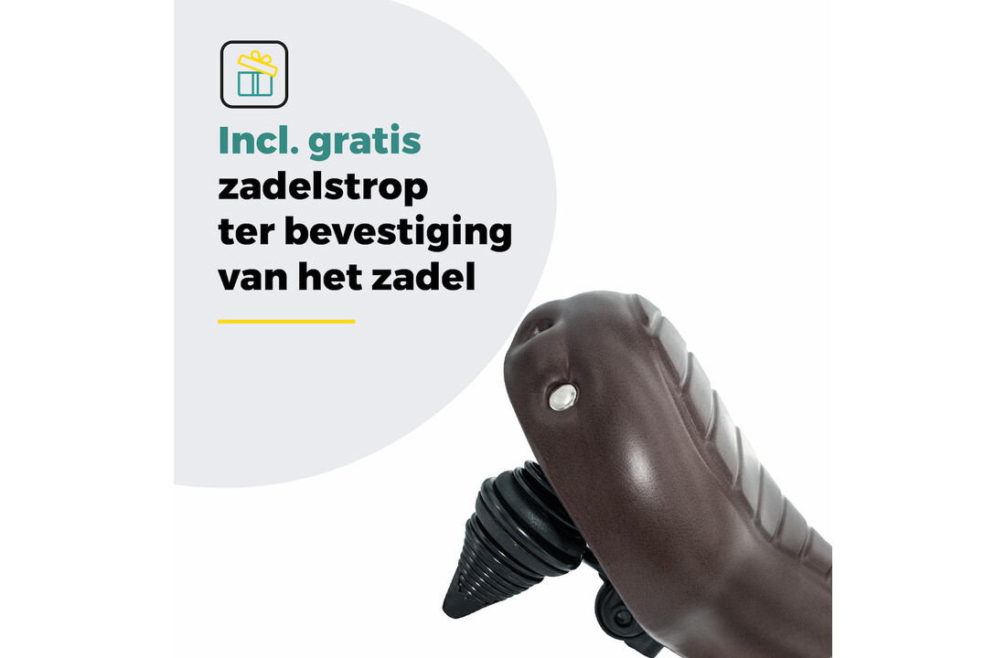 Voltano Drifter Fietszadel Wave 2.0 - Donkerbruin