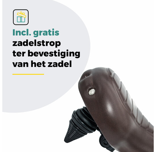 Voltano Drifter Fietszadel Wave 2.0 - Donkerbruin