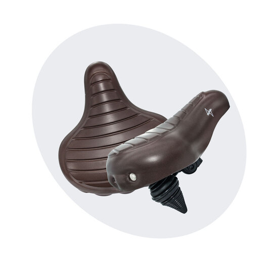 Voltano Drifter Fietszadel Wave 2.0 - Donkerbruin