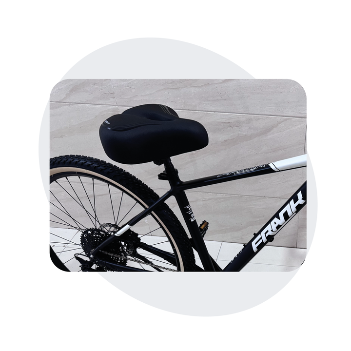 Voltano XXXL Fietszadel - Medicus - Zwart - Uitsparing