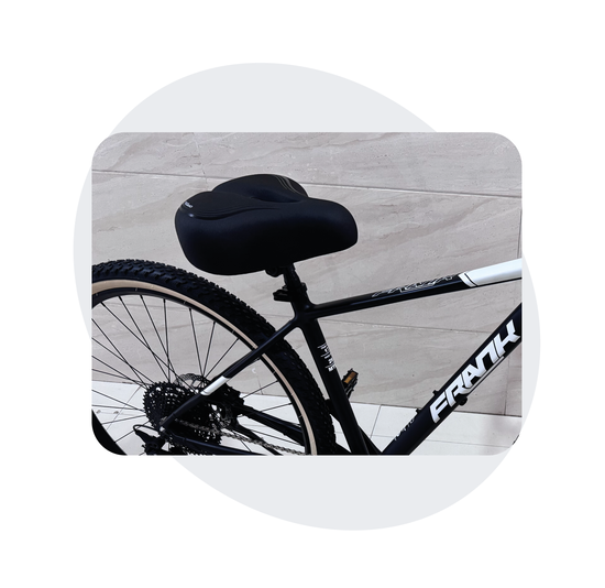 Voltano XXXL Fietszadel - Medicus - Zwart - Uitsparing