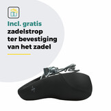 Voltano XXXL Fietszadel - Big City - Zwart - Uitsparing