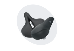 Voltano XXXL Fietszadel - Big City - Zwart - Uitsparing