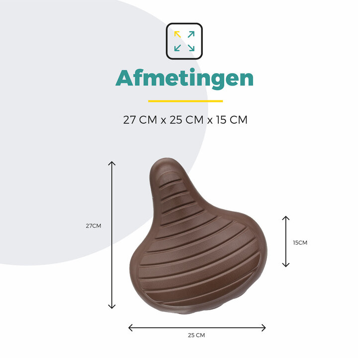 Voltano Drifter Fietszadel Wave 2.0 - Bruin