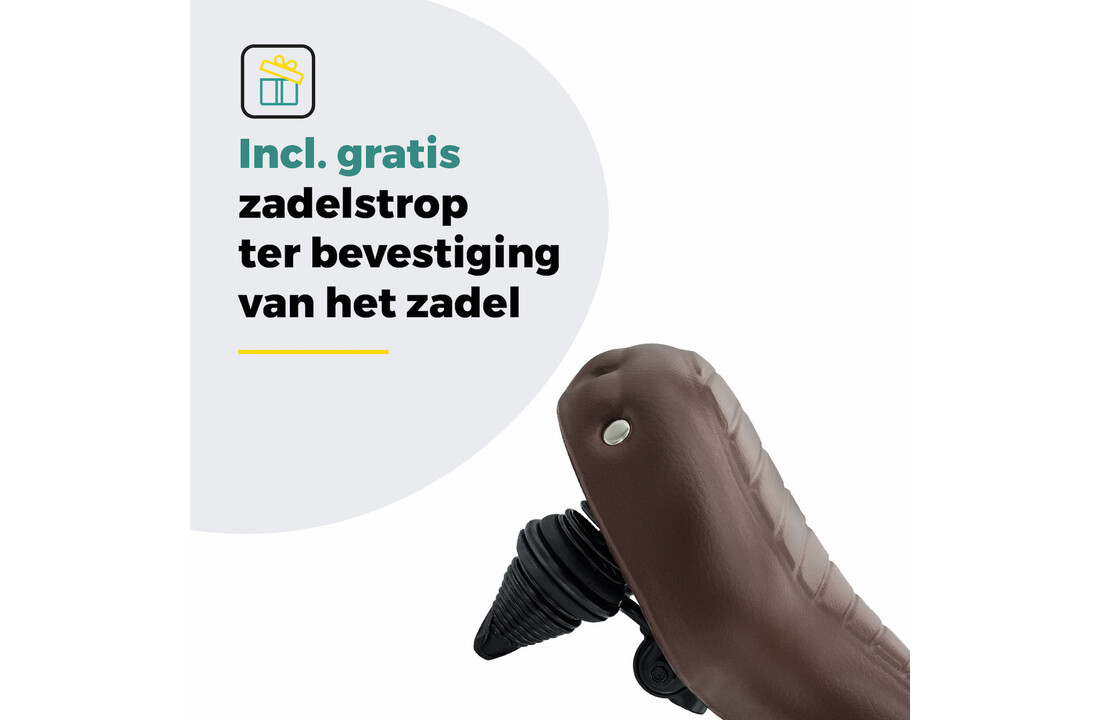 Voltano Drifter Fietszadel Wave 2.0 - Bruin